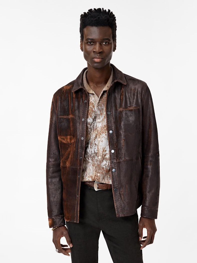 John Varvatos Lottie Shirt Jacket EU 56 USA 46 Size US XL / EU 56 / 4 - 1 Thumbnail