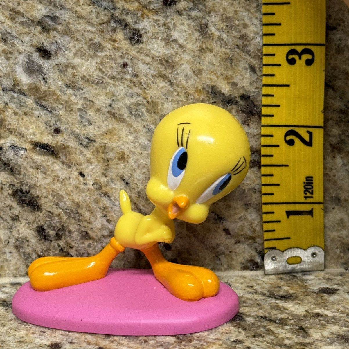 Vintage × Warner Bros 1998 Tweety Bird 3” Looney Tunes Applause PVC Mini Figure Size ONE SIZE - 4 Thumbnail