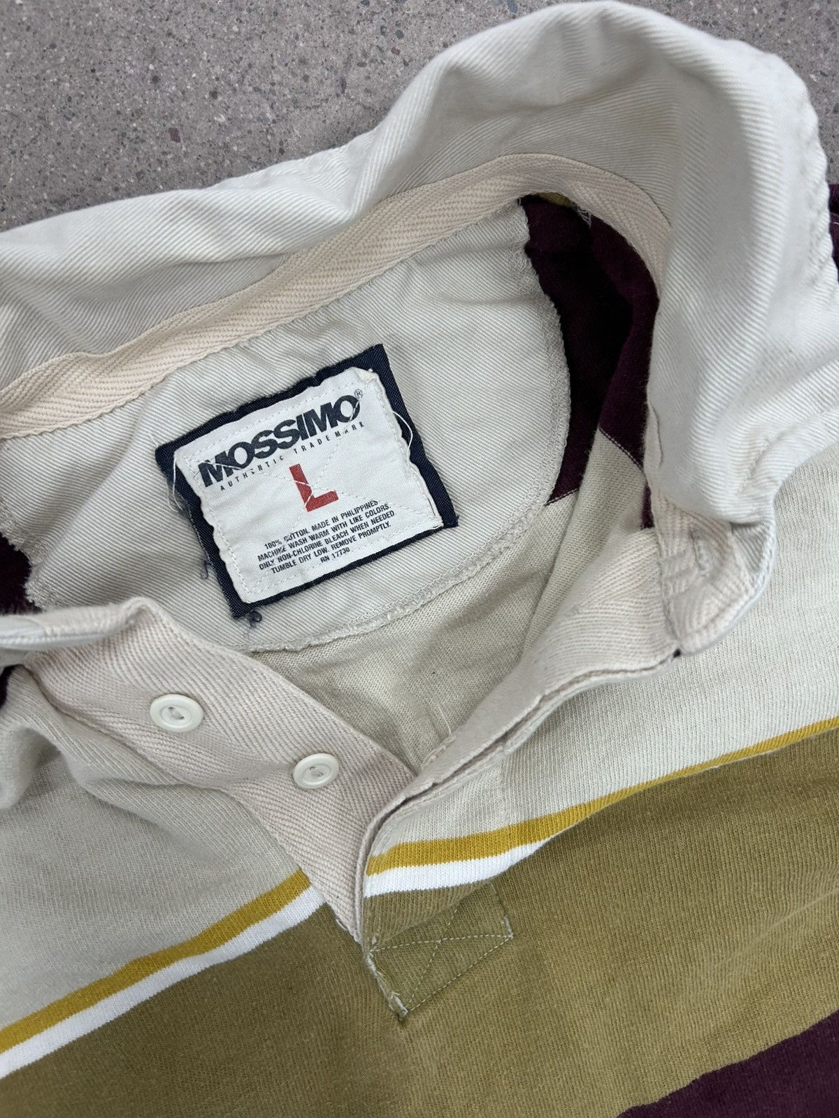 Mossimo × Polo Ralph Lauren × Vintage Vintage Rugby Polo Size US L / EU 52-54 / 3 - 5 Thumbnail