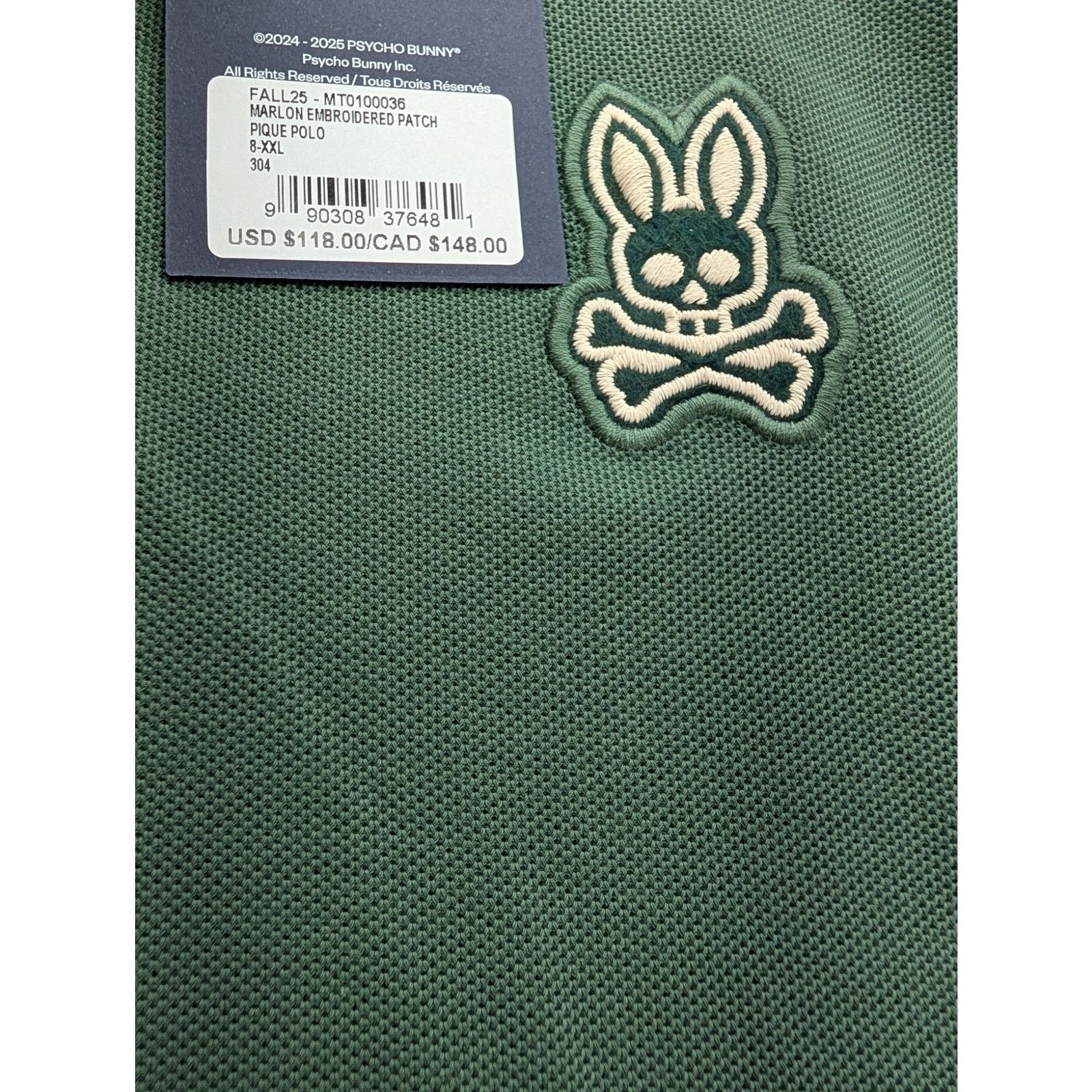 Psycho Bunny NWT Psycho Bunny Men's Marlon Pique Polo Shirt Size US XXL / EU 58 / 5 - 4 Thumbnail