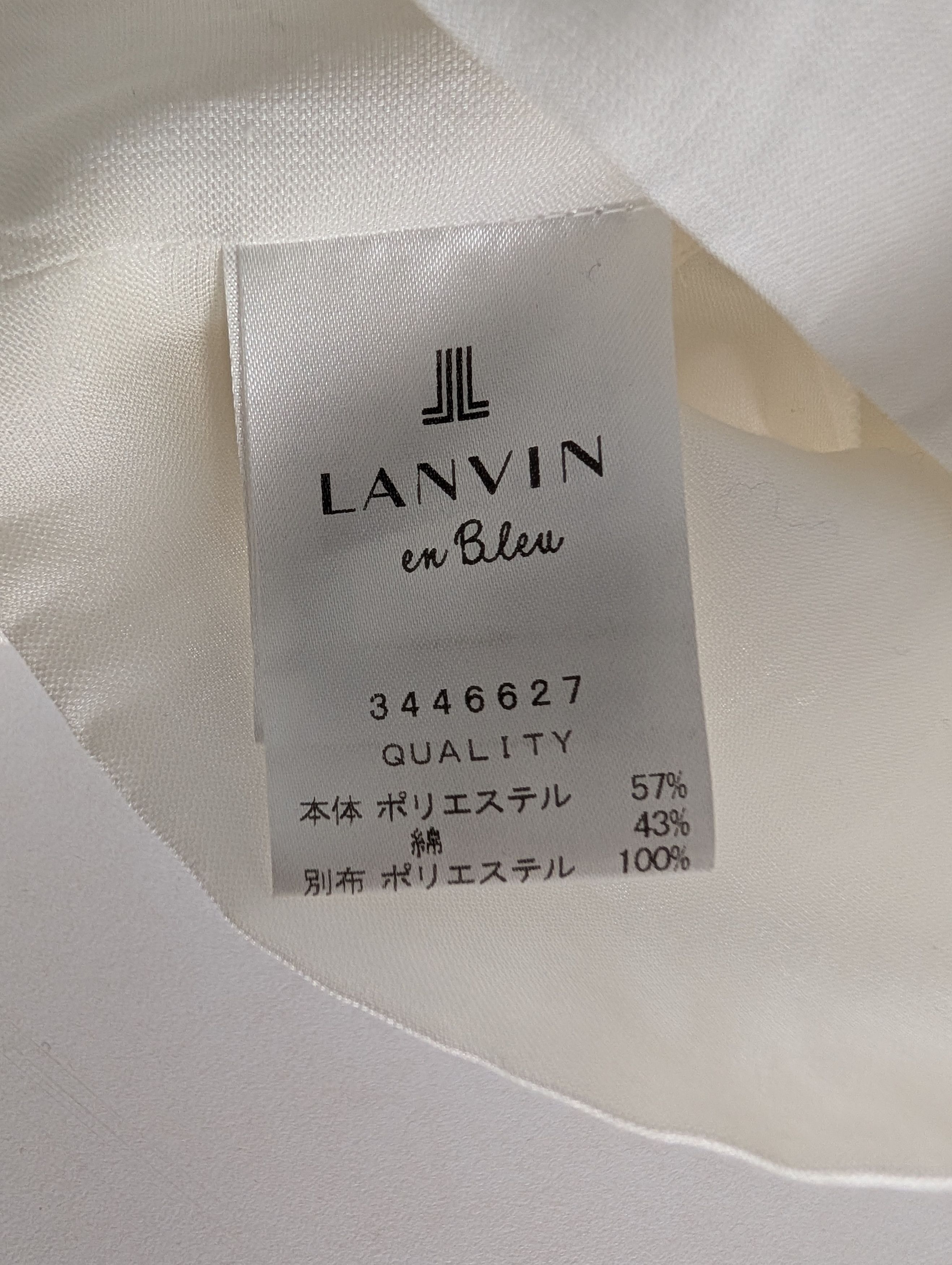 Lanvin Lanvin En Bleu White Blouse With Special Collar Size S / US 4 / IT 40 - 5 Thumbnail