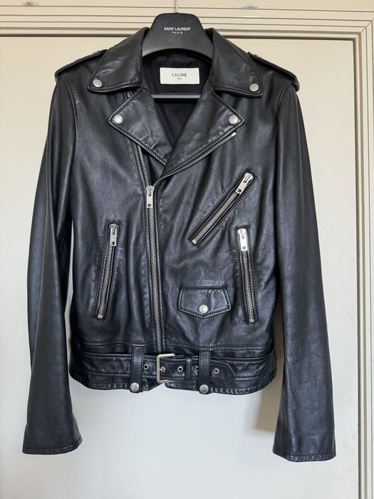 Celine CELINE BIKER JACKET CLASSIC ZHAAA WASHED CALFSKIN | Grailed