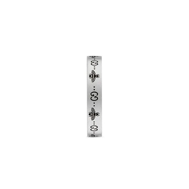 Gucci oc11z0126 Size: 25 / Signature Bee Engraved Ring In Silver Size ONE SIZE - 4 Thumbnail