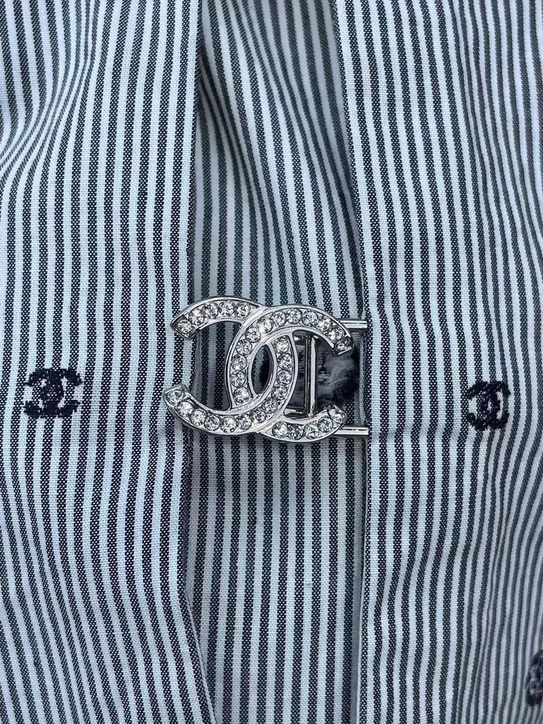 Chanel CHANEL Polka Dot Logo Double C Shirt -2505 Size US S / EU 44-46 / 1 - 5 Thumbnail