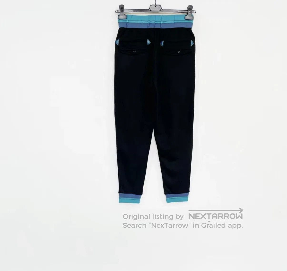 Loewe Black Sweatpants with Blue Accents Size 36. Size US 36 / EU 52 - 4 Thumbnail