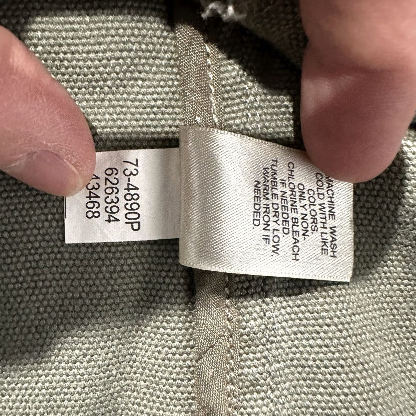 J. Jill J. Jill Jacket Womens XL Olive Green Canvas Snap Front Pockets Utility GUC Size XL / US 12-14 / IT 48-50 - 5 Thumbnail