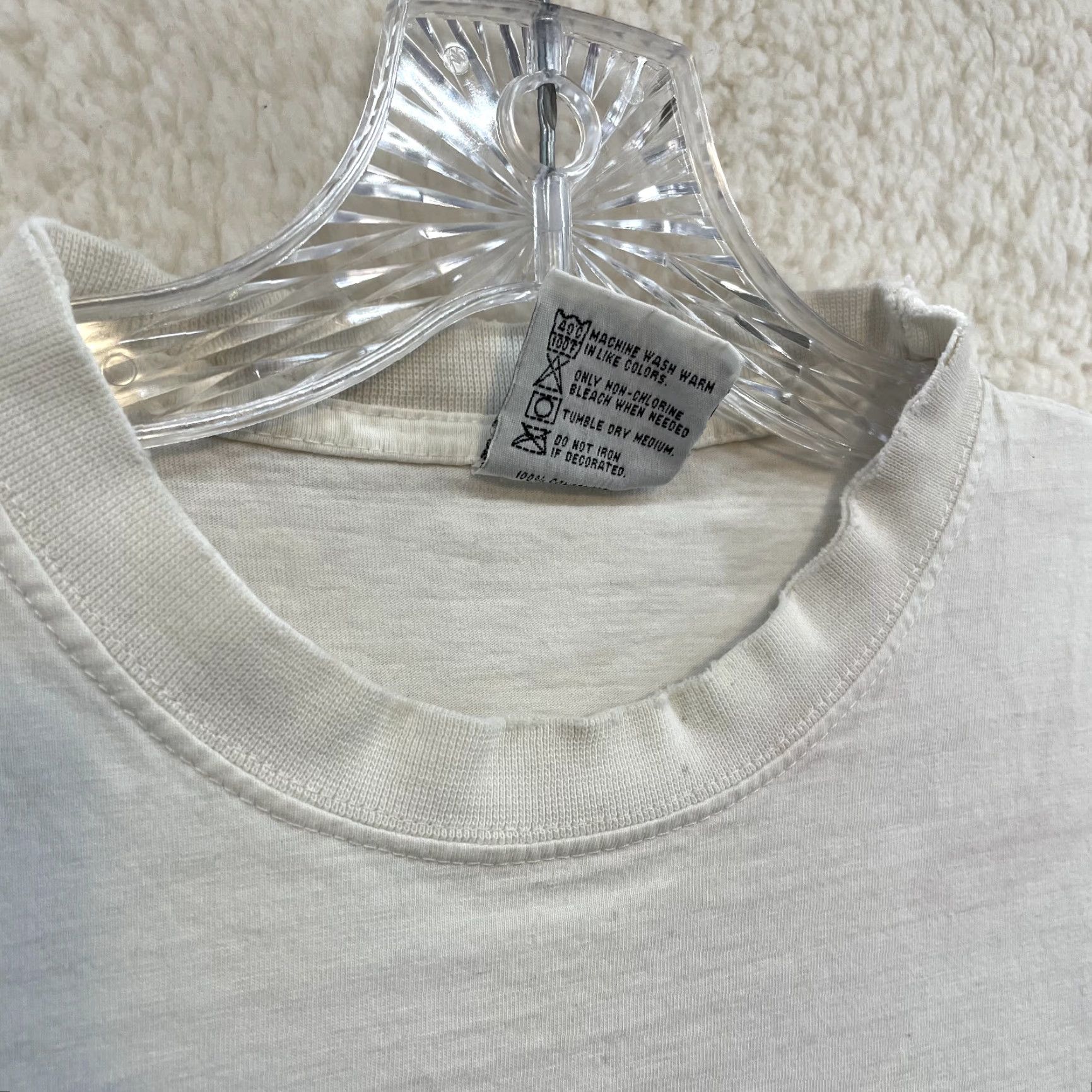 Hard Rock Cafe VINTAGE 90s Hard Rock Cafe T-Shirt Mens Large White Logo Graphic Size US L / EU 52-54 / 3 - 7 Thumbnail