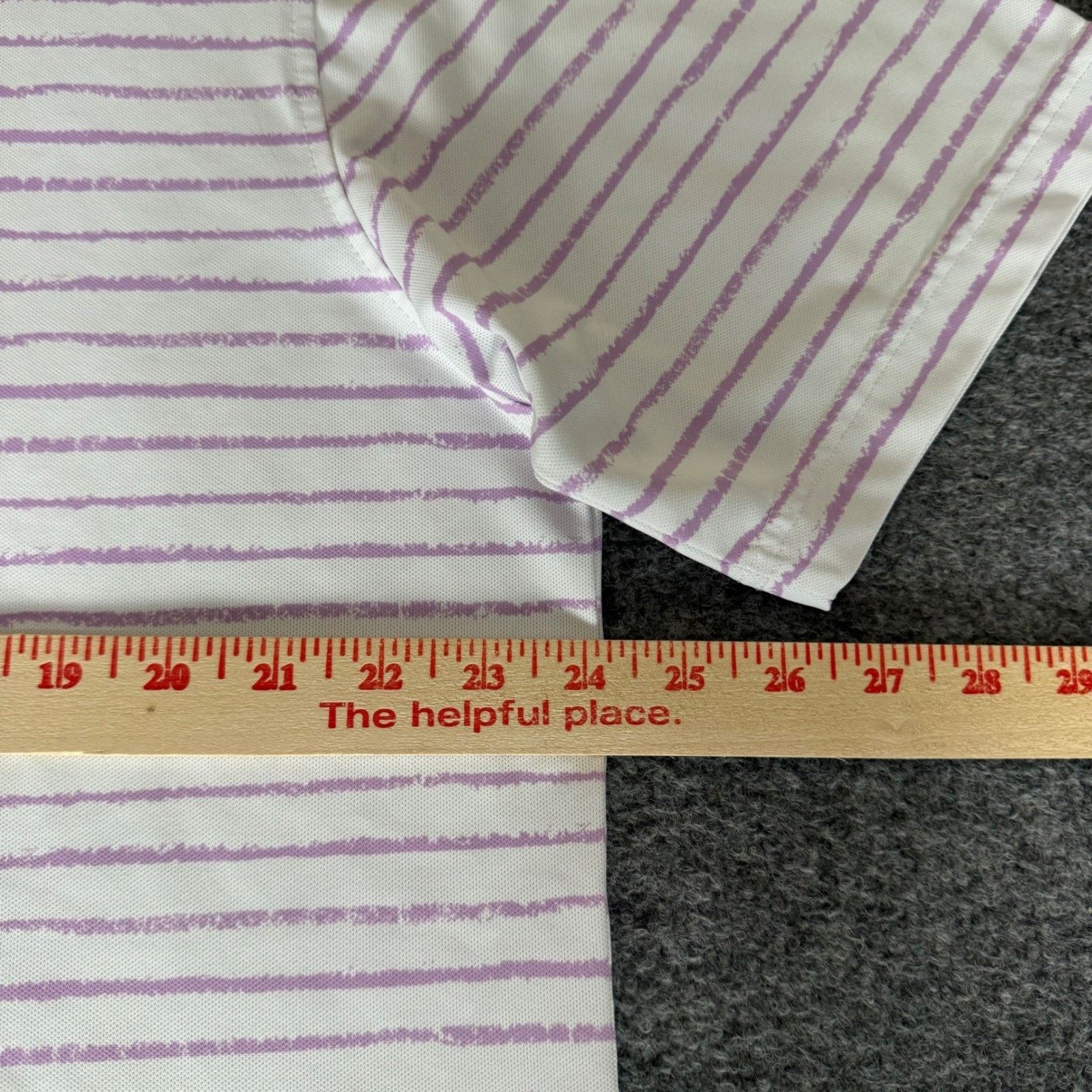 Footjoy FootJoy FJ Polo Shirt Men L Purple Stripe Performance Golf Size US L / EU 52-54 / 3 - 6 Thumbnail