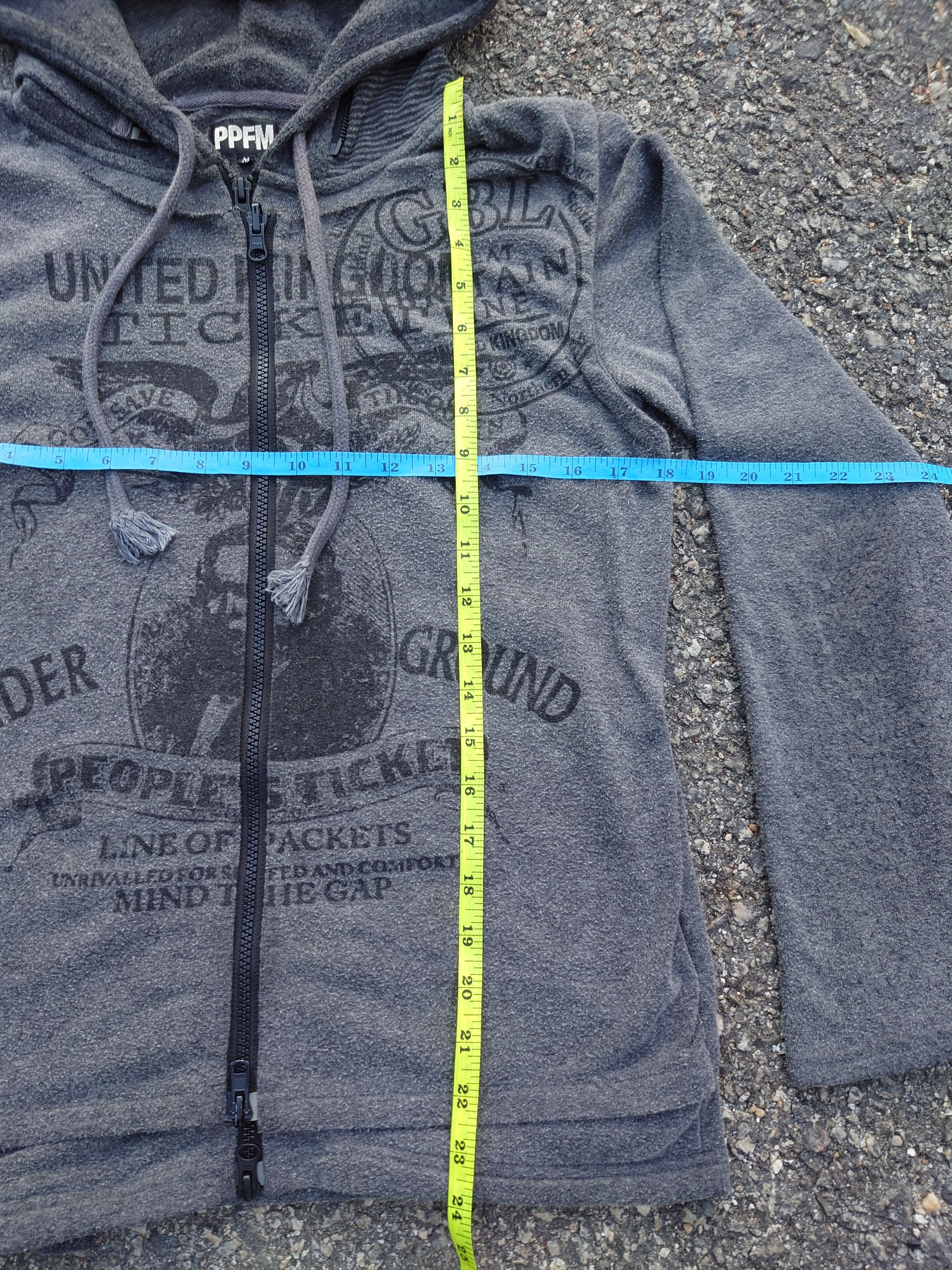 PPFM PPFM Archival Grey Graphic Hoodie Size US M / EU 48-50 / 2 - 9 Thumbnail