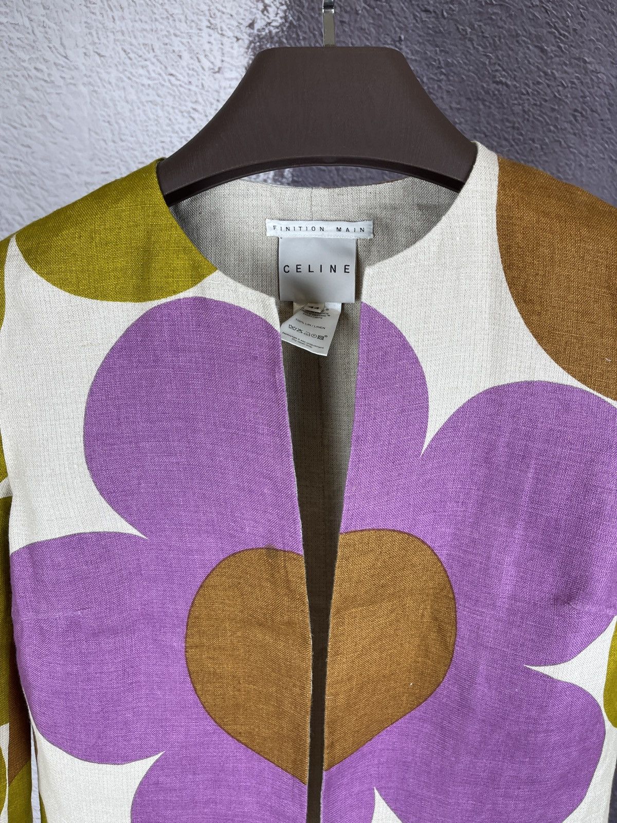 Celine CELINE 2002 Multicolor Floral Linen Jacket Kors RRP 2900$ Size L / US 10 / IT 46 - 8 Thumbnail