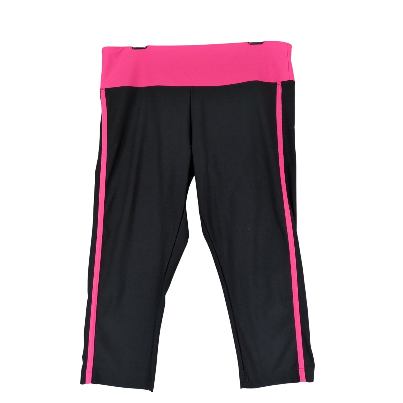 Steve Madden Steve Madden Women's M Black & Neon Pink Short Leggings Size 30" / US 8 / IT 44 - 1 Thumbnail