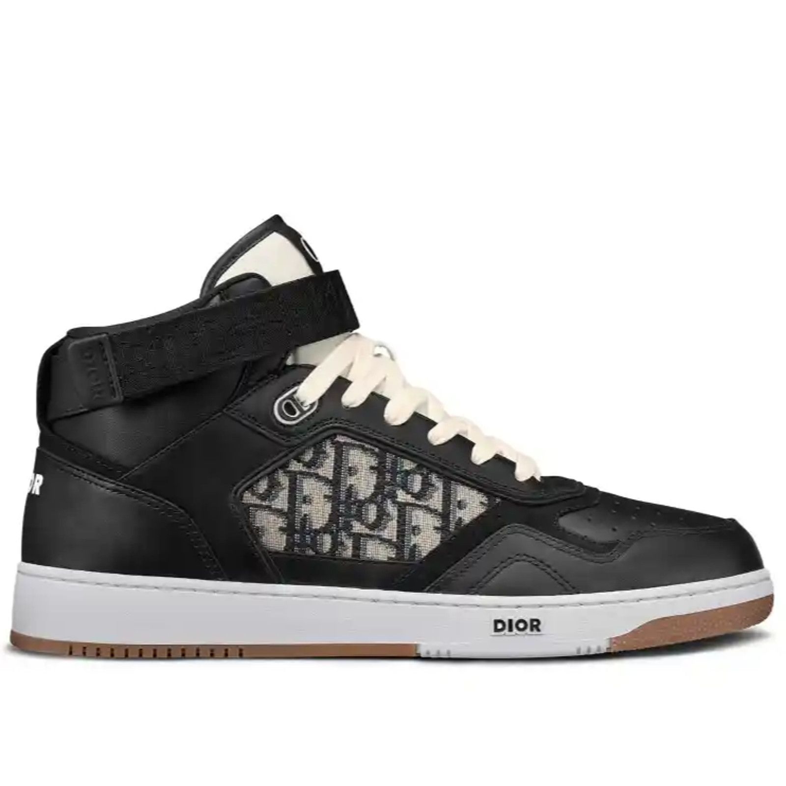 Dior Dior Mens B27 Leather Oblique High Top Sneakers 44 11 Size US 11 / EU 44 - 1 Thumbnail