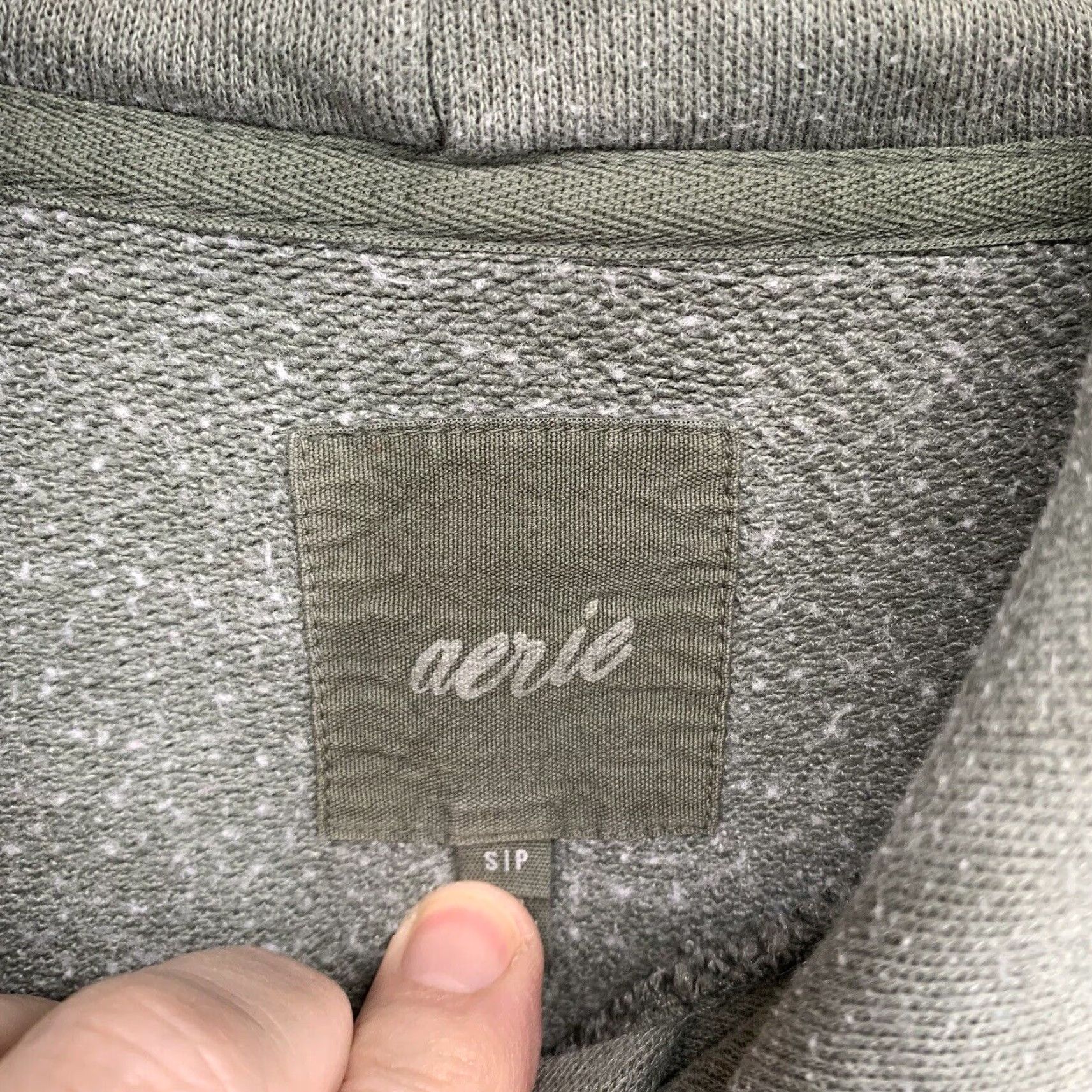 Vintage Aerie Hoodie Olive Green Sweatshirt Size Small Side Ties Size S / US 4 / IT 40 - 5 Thumbnail