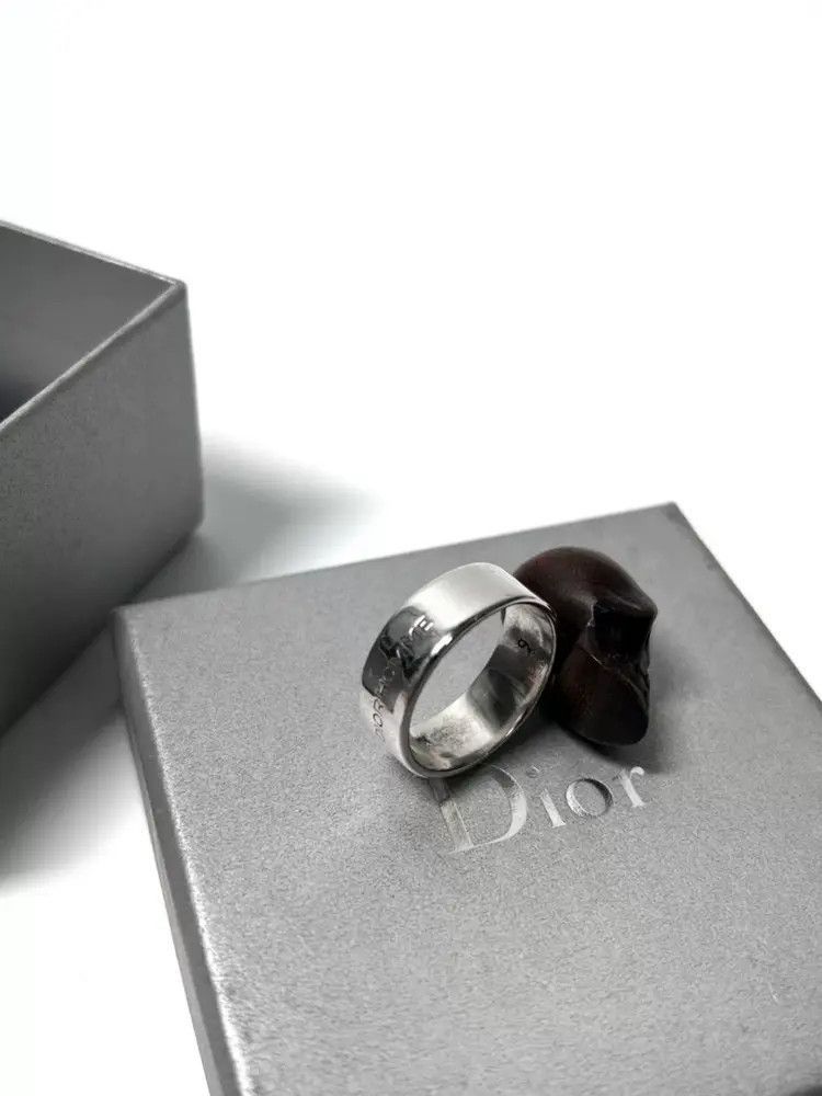 Dior Sz 6 Dior Homme 05SS Wood Skull Ring Size ONE SIZE - 4 Thumbnail