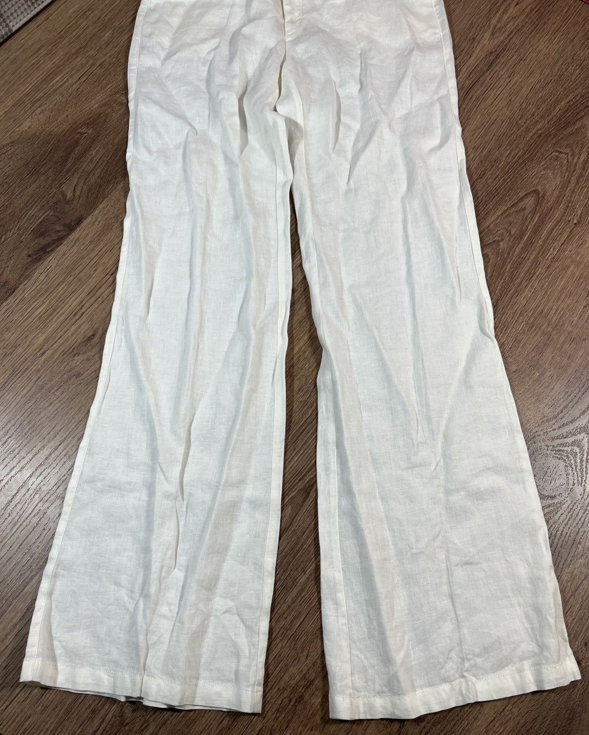 Armani Armani Flared Linen Vintage Pants Very Rare Size 30" / US 8 / IT 44 - 2 Thumbnail