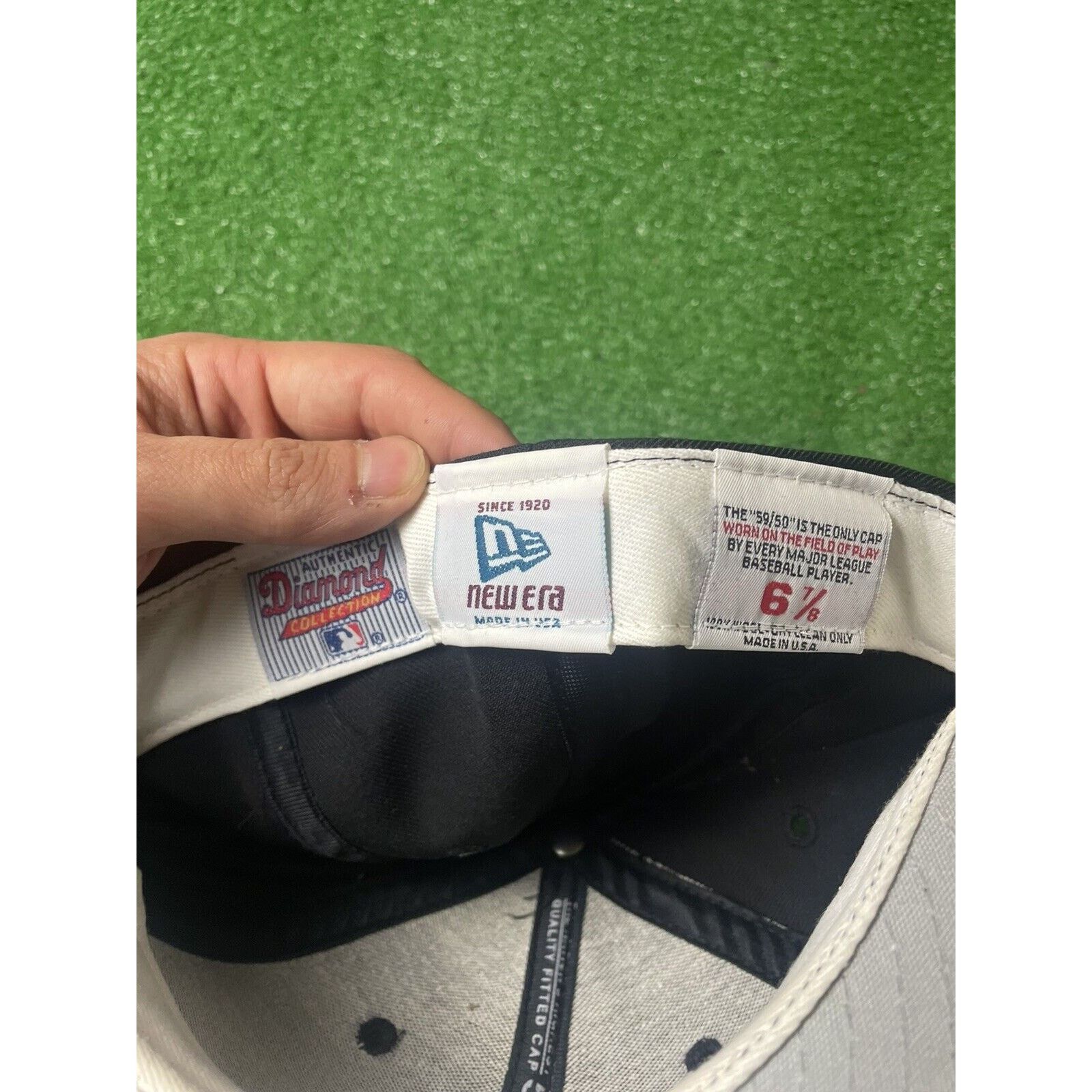 New Era Vintage New Era Diamond Baltimore Orioles 6 7/8 Fitted Hat Size 28 - 4 Thumbnail