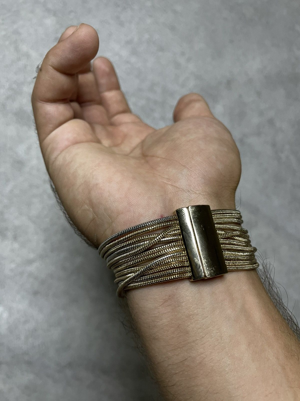 If Six Was Nine Skull Opium Gold Bracelet In The Style Of Helmut Lang Dark Size ONE SIZE - 6 Thumbnail