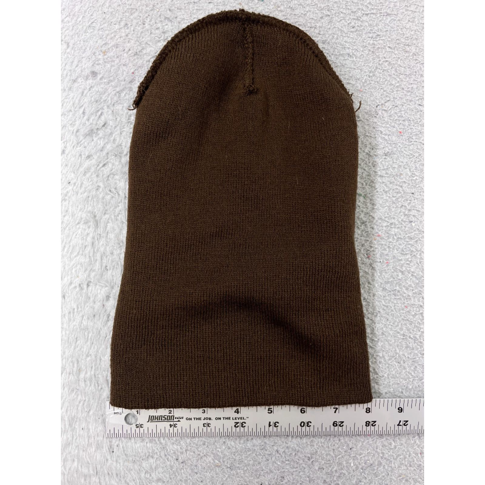 Vintage PromoHeadwear Beanie One Size Adult Brown Knit 100% Acrylic Outdoors Ski Hat/Cap Mens Womens Size ONE SIZE - 5 Thumbnail