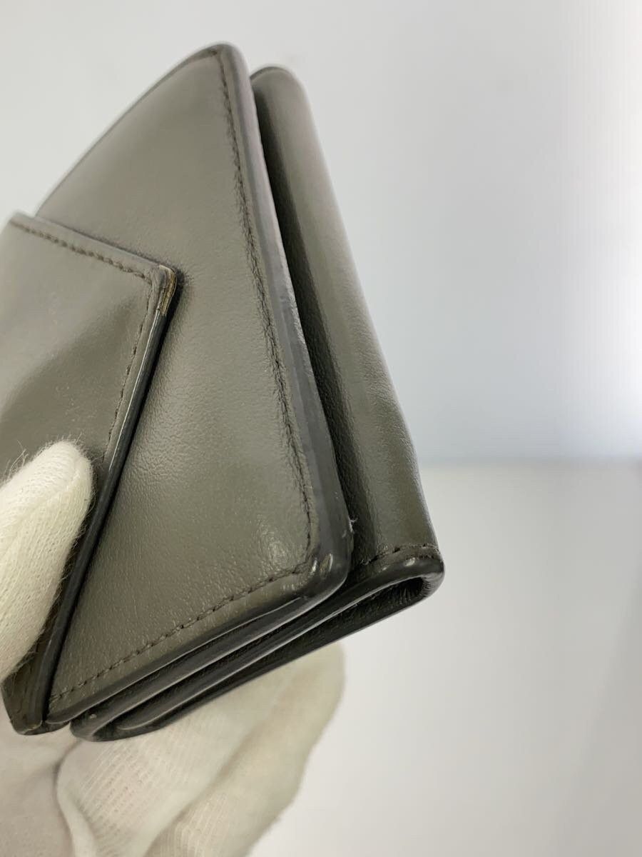 Balenciaga Balenciaga Leather Tri-Fold Wallet Grey Size ONE SIZE - 7 Thumbnail