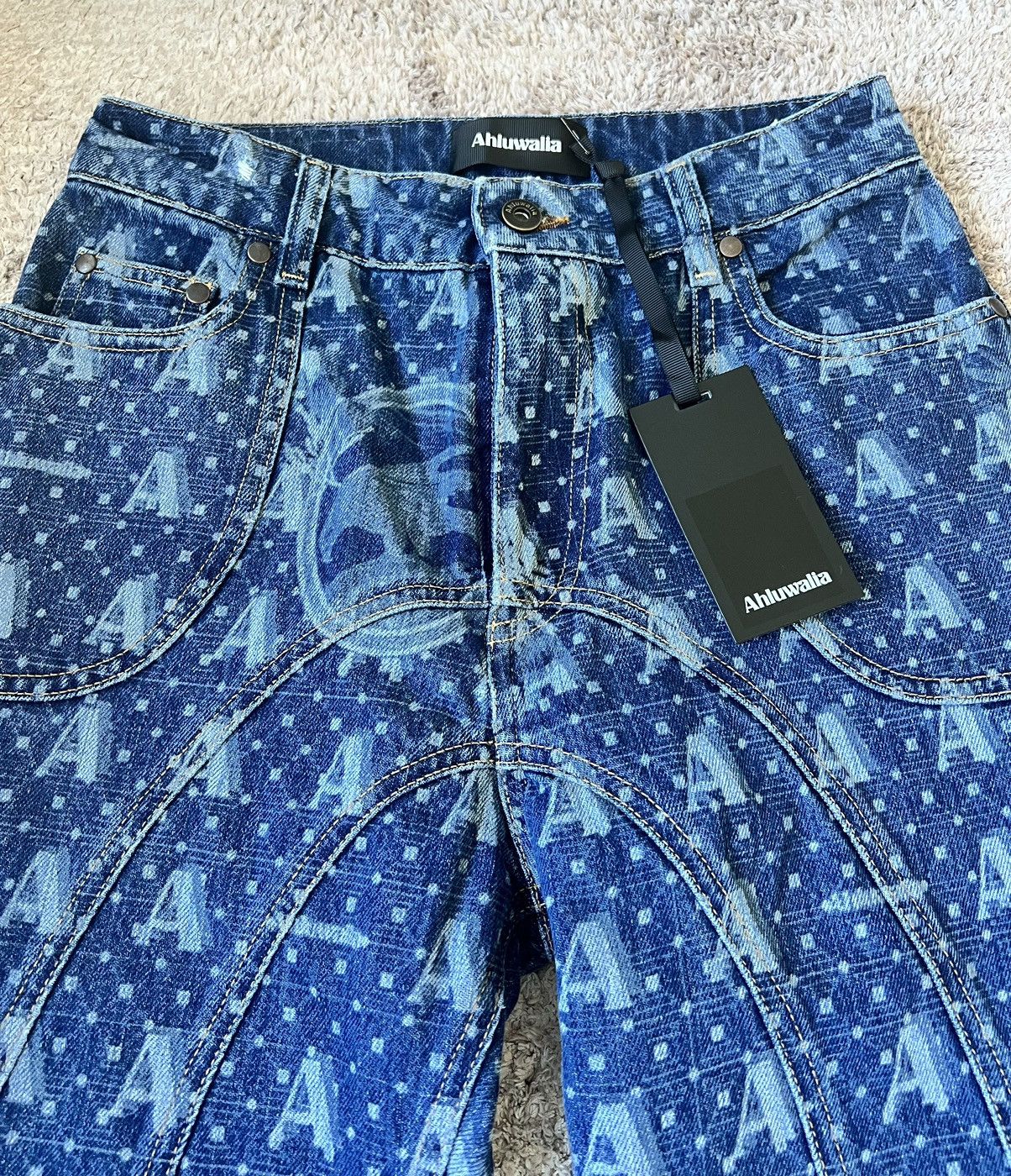 image of Ahluwalia Mombasa Denim Jeans in Indigo, Women's (Size 26)