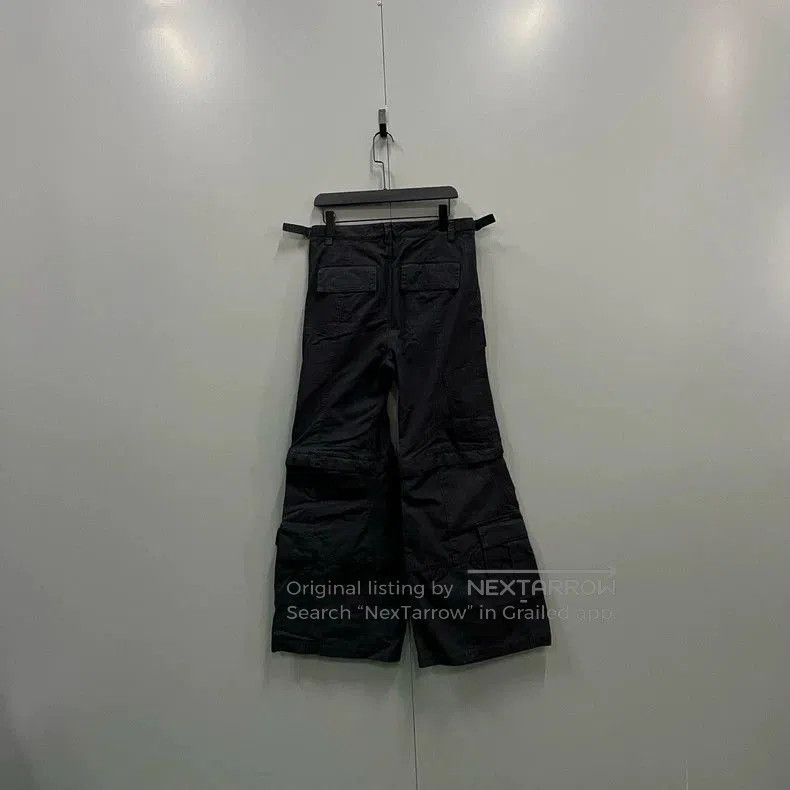 Balenciaga Balenciaga Black Flared Cargo Pants XS. Size US 26 / EU 42 - 2 Thumbnail