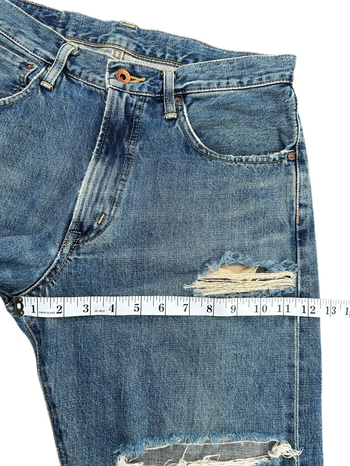 Kapital Vintage Edwin 505X Selvedge Distressed Denim Jeans Size US 32 / EU 48 - 17 Thumbnail