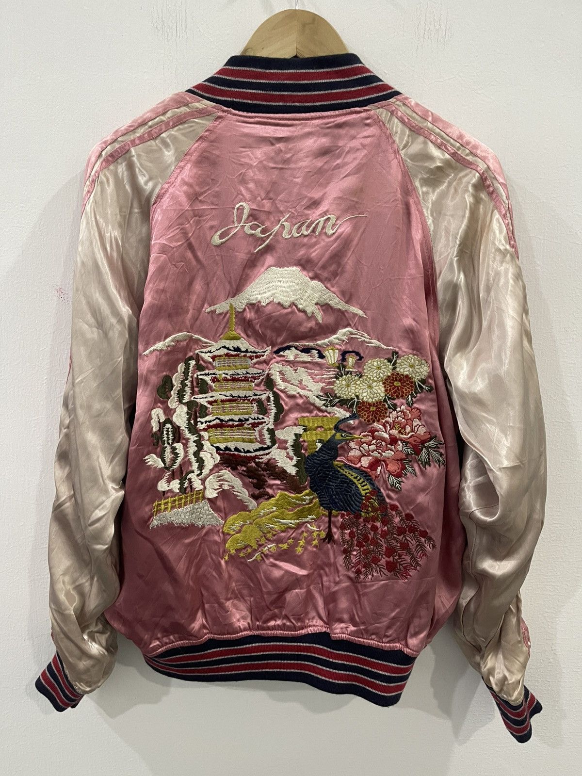 Japanese Brand Houston Rayon Sukajan Reversible Souvenier Jacket Size US L / EU 52-54 / 3 - 1 Thumbnail
