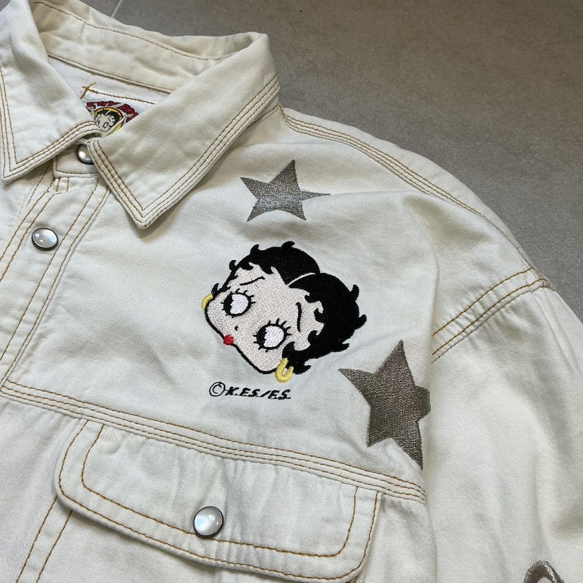 Other 90s Betty Boop Embroidery Shirt Size US M / EU 48-50 / 2 - 4 Thumbnail
