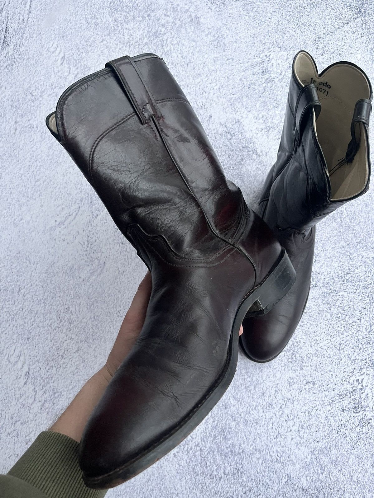 Cowboy Equipment Laredo burgundy mens cowboy leather boots western size 12 Size US 11 / EU 44 - 5 Thumbnail