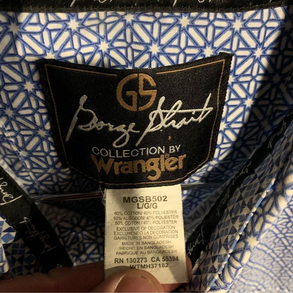 Wrangler Men’s George Straight Wrangler Western Button Down Shirt Size US L / EU 52-54 / 3 - 3 Thumbnail