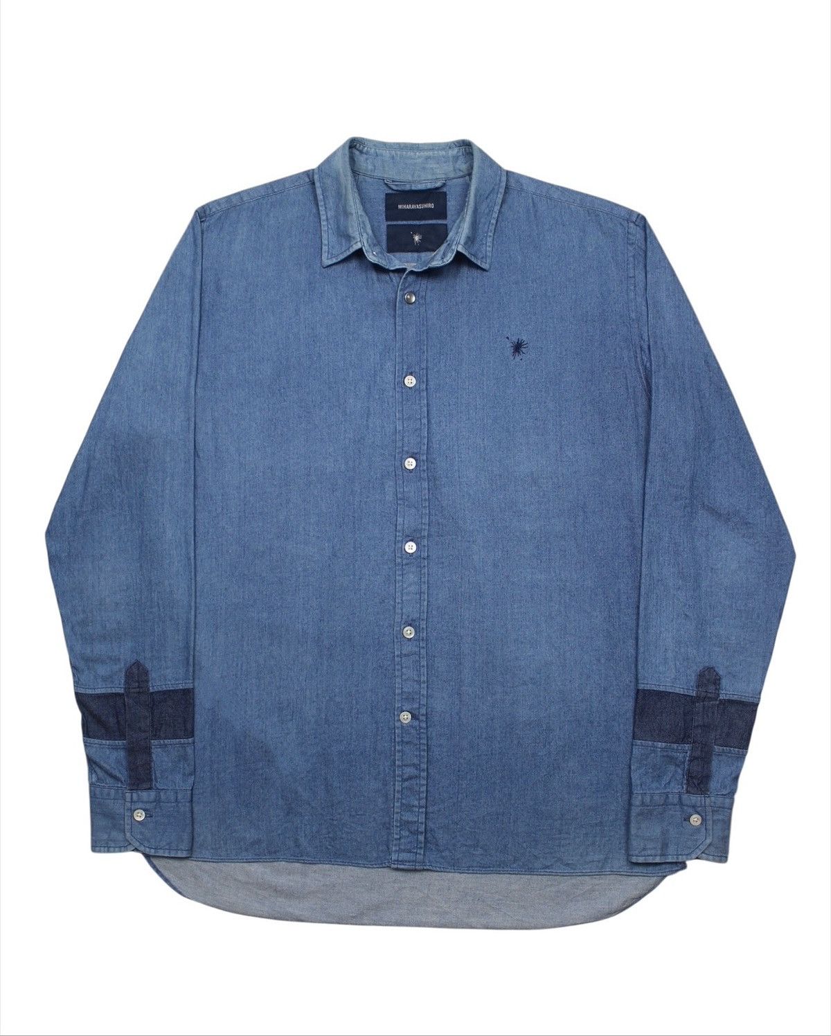 Maison MIHARA YASUHIRO SS2014 MIHARAYASUHIRO COTTON-SILK DENIM SHIRT Size US L / EU 52-54 / 3 - 1 Thumbnail