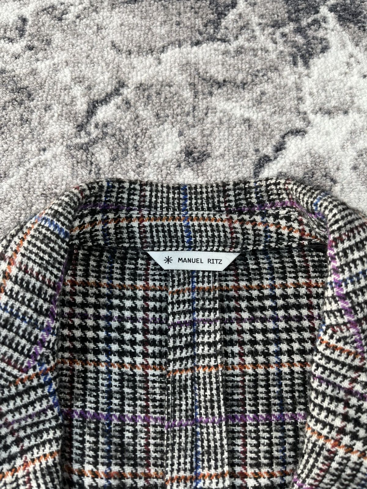 Manuel Ritz Manuel Ritz Wool Plaid Blazer Italy Tailored Fit Size 40R - 5 Thumbnail