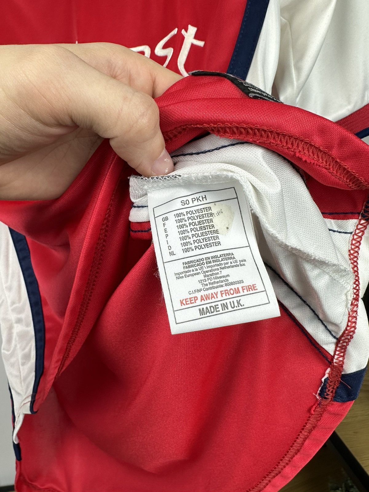 Nike × Vintage Vintage Arsenal #10 Bergkamp Nike 1999-2000 home jersey Men Size US S / EU 44-46 / 1 - 8 Thumbnail