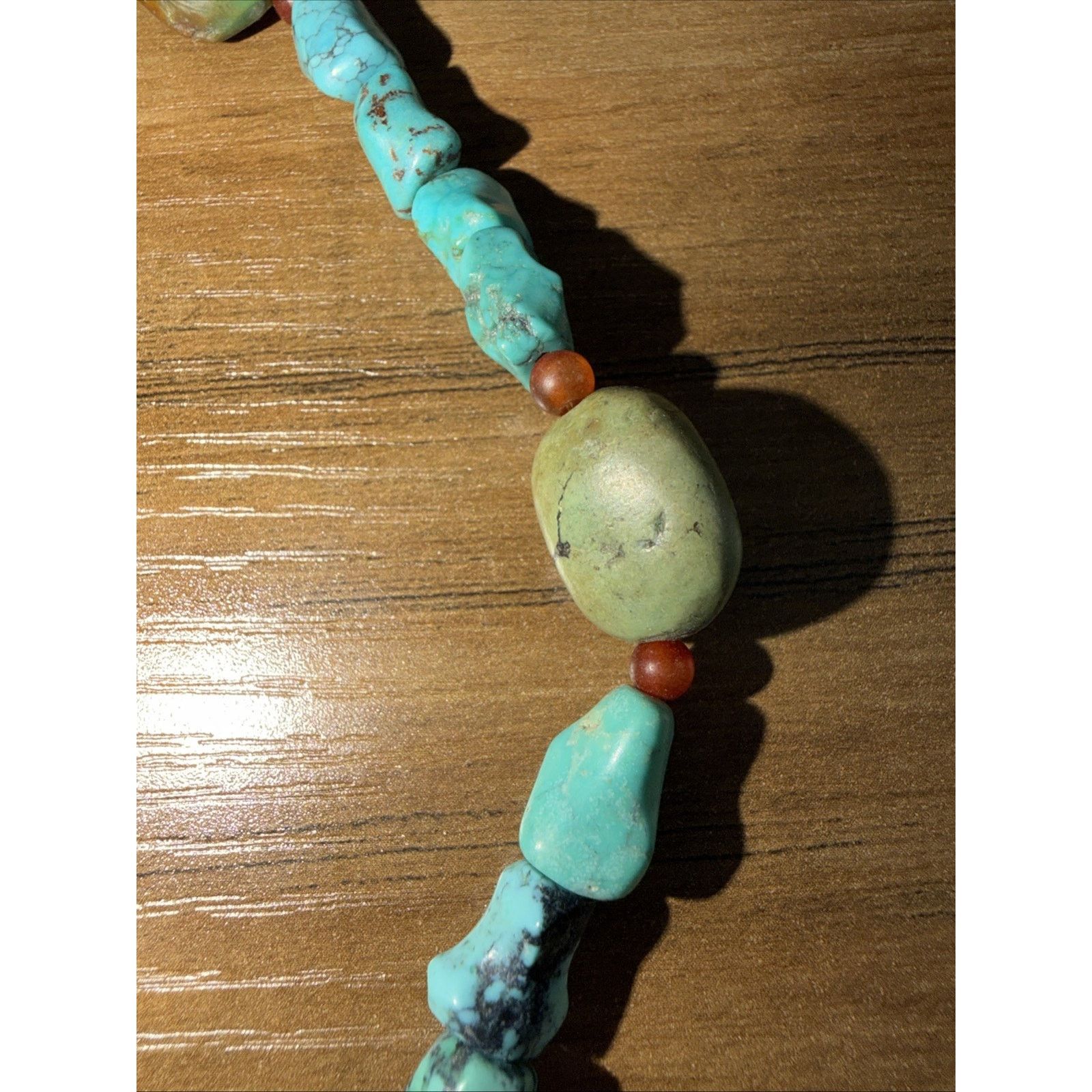 Other Genuine Turquoise Silver Necklace Handmade Southwest Native Size ONE SIZE - 4 Thumbnail