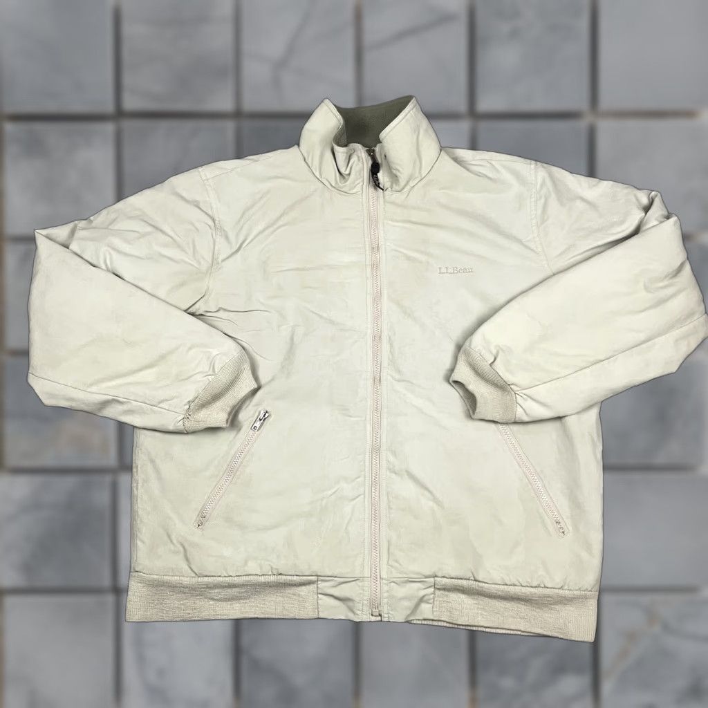 Vintage VINTAGE LL Bean Jacket Mens L Beige Nylon Quilted Winter Full Zip Lined Polyester 0 UF43 Outdoor Hiking Mens Size US L / EU 52-54 / 3 - 1 Thumbnail