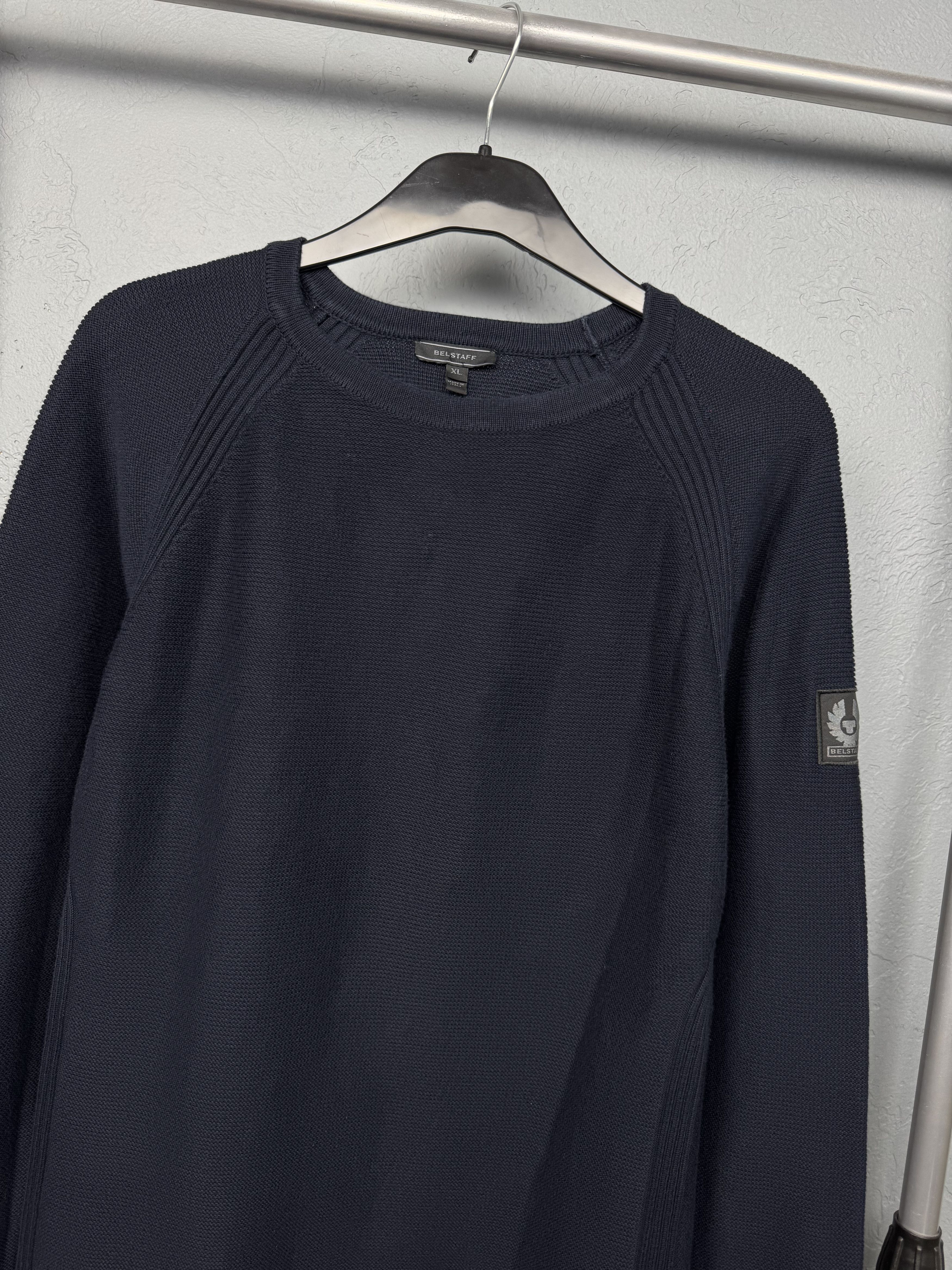 Belstaff Belstaff Mens Crew Neck Knit Sweater Size US XL / EU 56 / 4 - 2 Thumbnail