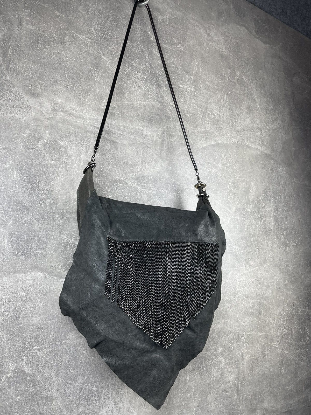 Other Avant Garde de Couture Gray Leather Shoulder Bag Italy Size ONE SIZE - 3 Thumbnail