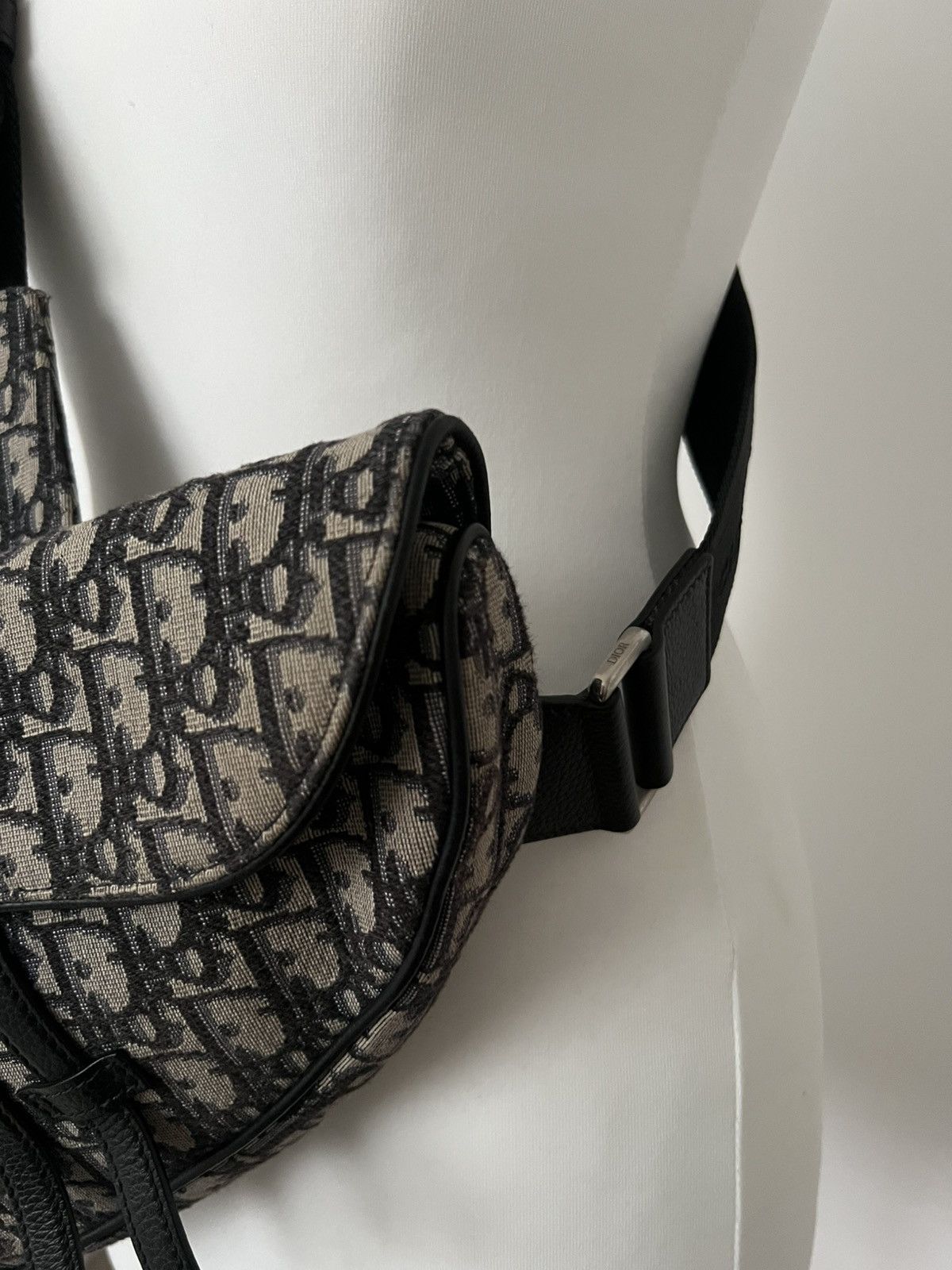 Dior Dior Saddle Bag Beige and Black Dior Oblique Jacquard Size ONE SIZE - 12 Thumbnail