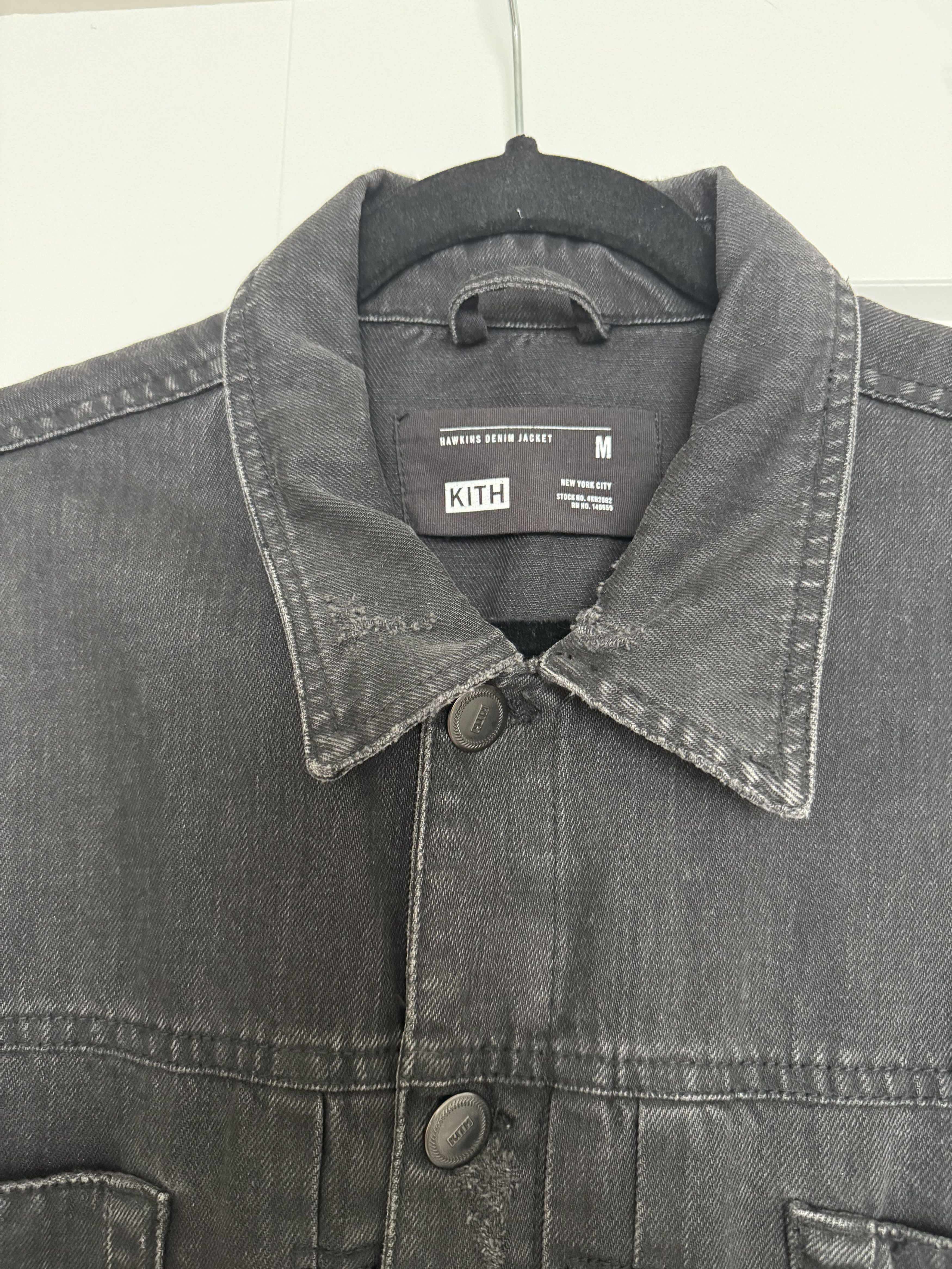 Kith KITH Hawkins Distressed Denim Jacket Black M Size US M / EU 48-50 / 2 - 3 Thumbnail
