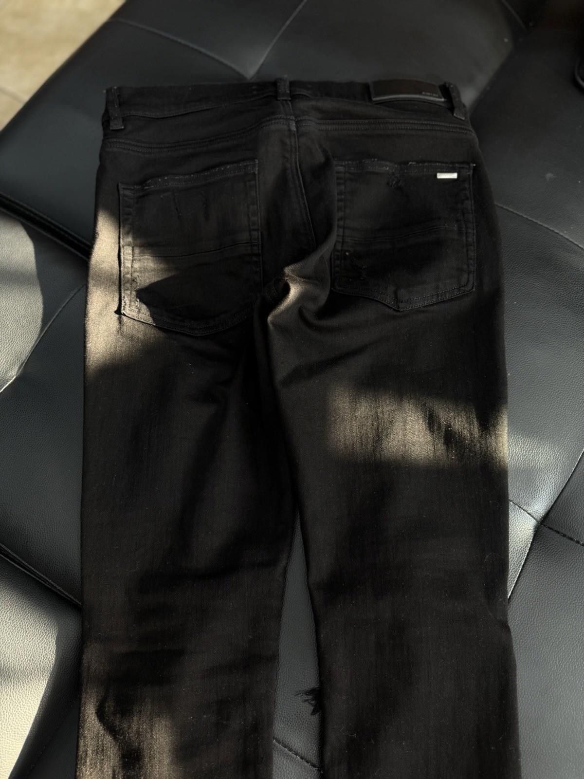 Amiri Size 31 - Amiri Black Jeans $1290 Retail Denim Color Patch Size US 31 - 10 Thumbnail