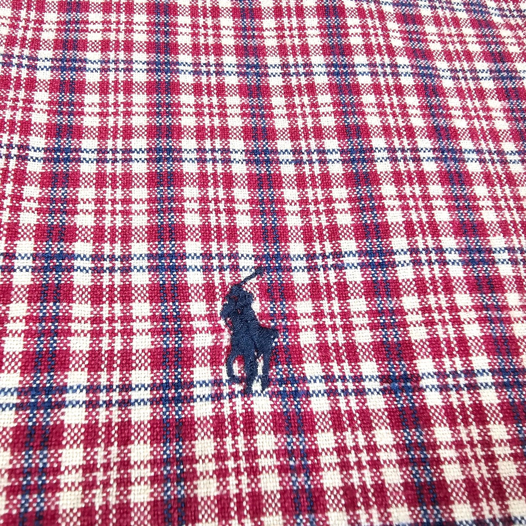 Ralph Lauren Ralph Lauren Shirt Mens Medium Red Plaid Heavy Knit Long Sleeve Button Up Pony Size US M / EU 48-50 / 2 - 3 Thumbnail