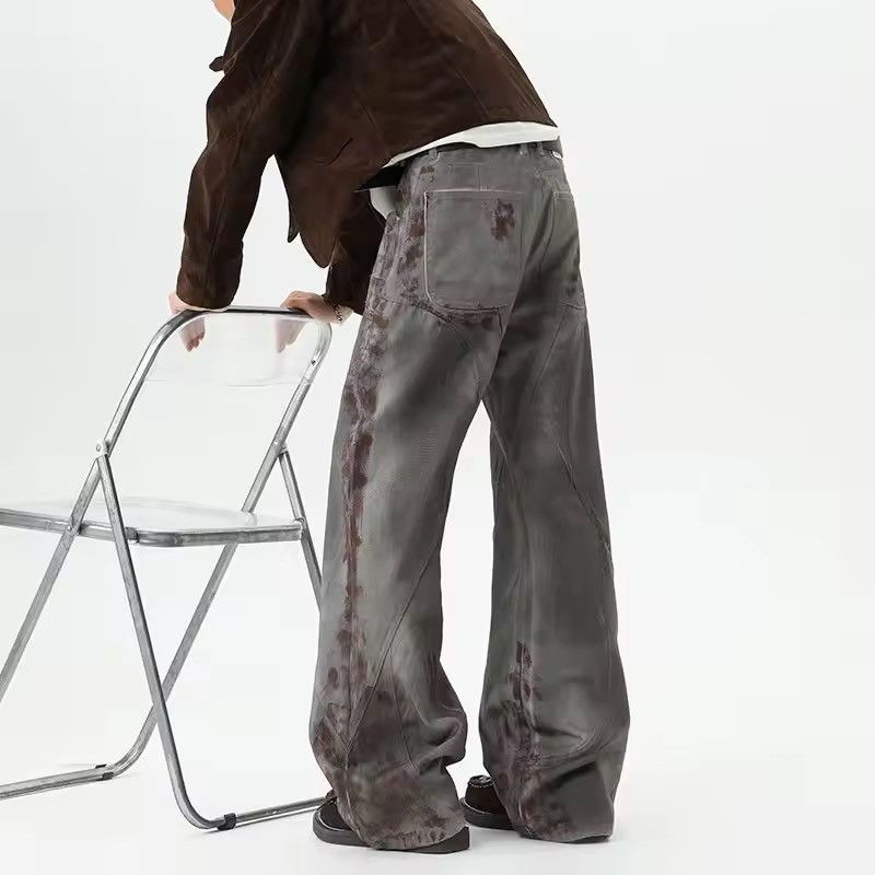 Japanese Brand Archive Style Washed Gray Flared Denim Trousers Size US 29 - 6 Thumbnail