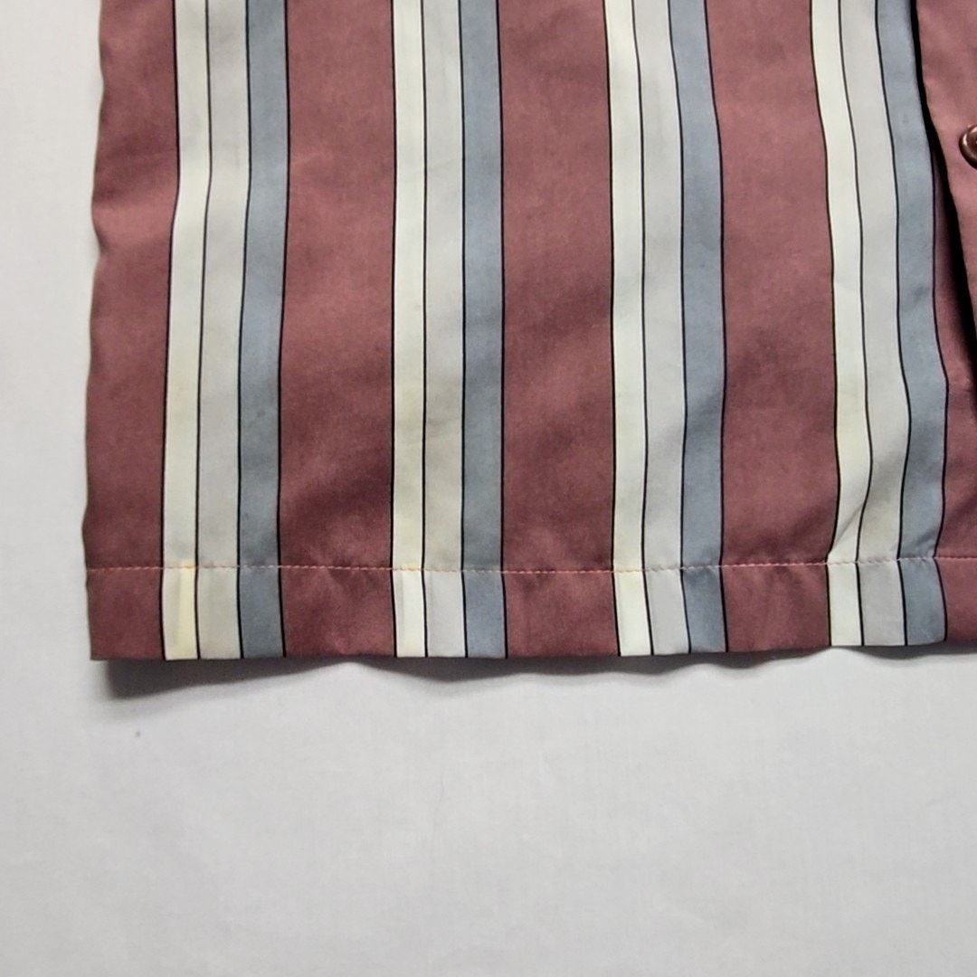 Vintage Vintage D'Avila Striped Button-Up Shirt Burgundy L Shirt Size US L / EU 52-54 / 3 - 8 Thumbnail