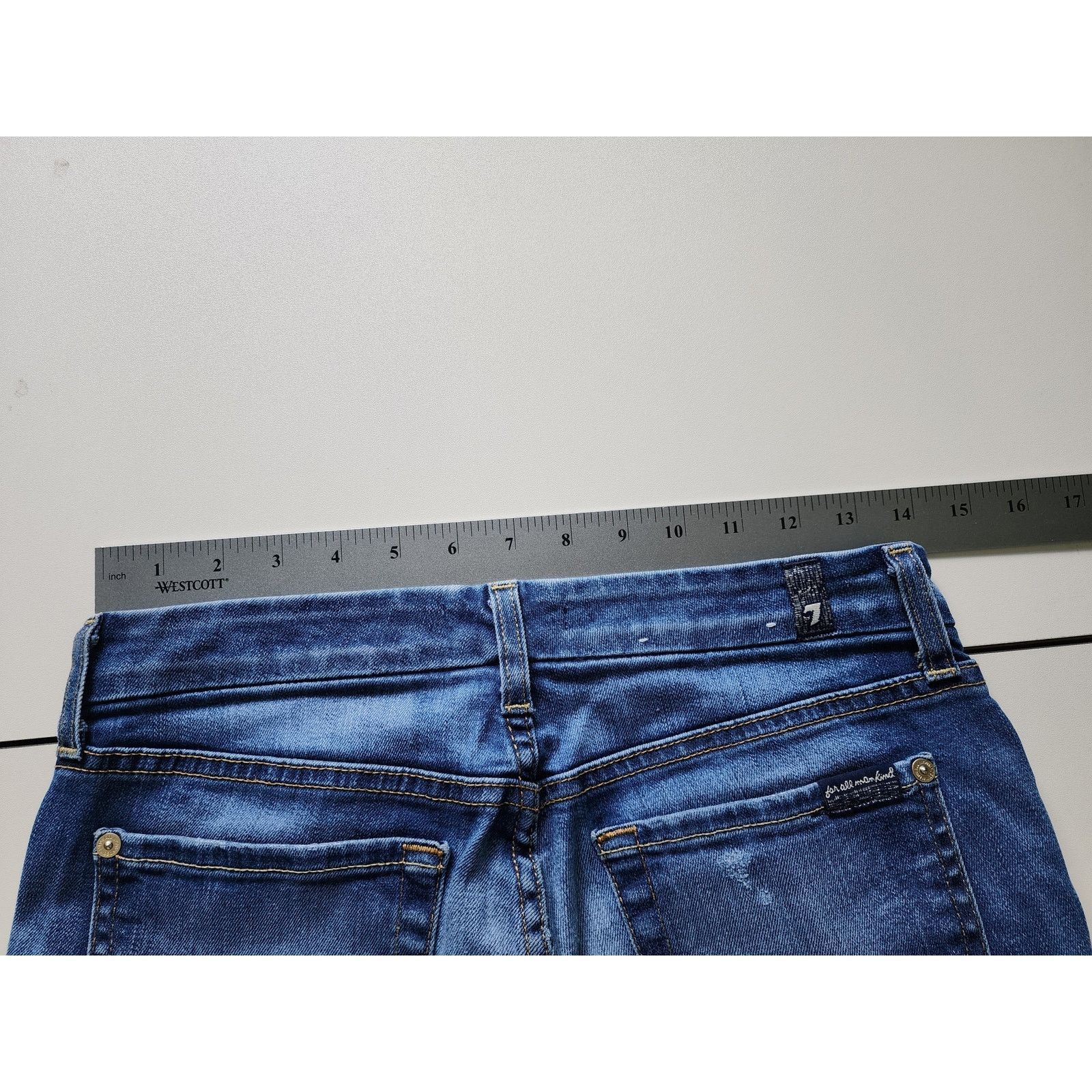 7 For All Mankind 7 for all mankind Patchwork Print Jeans Womens 27 U.S.A. Size 27" / US 4 / IT 40 - 5 Thumbnail