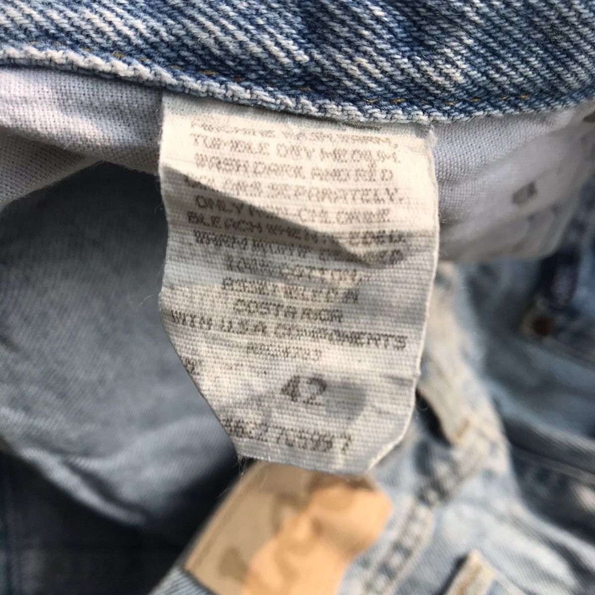 Lee × Vintage Vintage Big Size 42 Mr Lee Rider Shortpants Jeans Blue washe Size US 42 / EU 58 - 14 Thumbnail