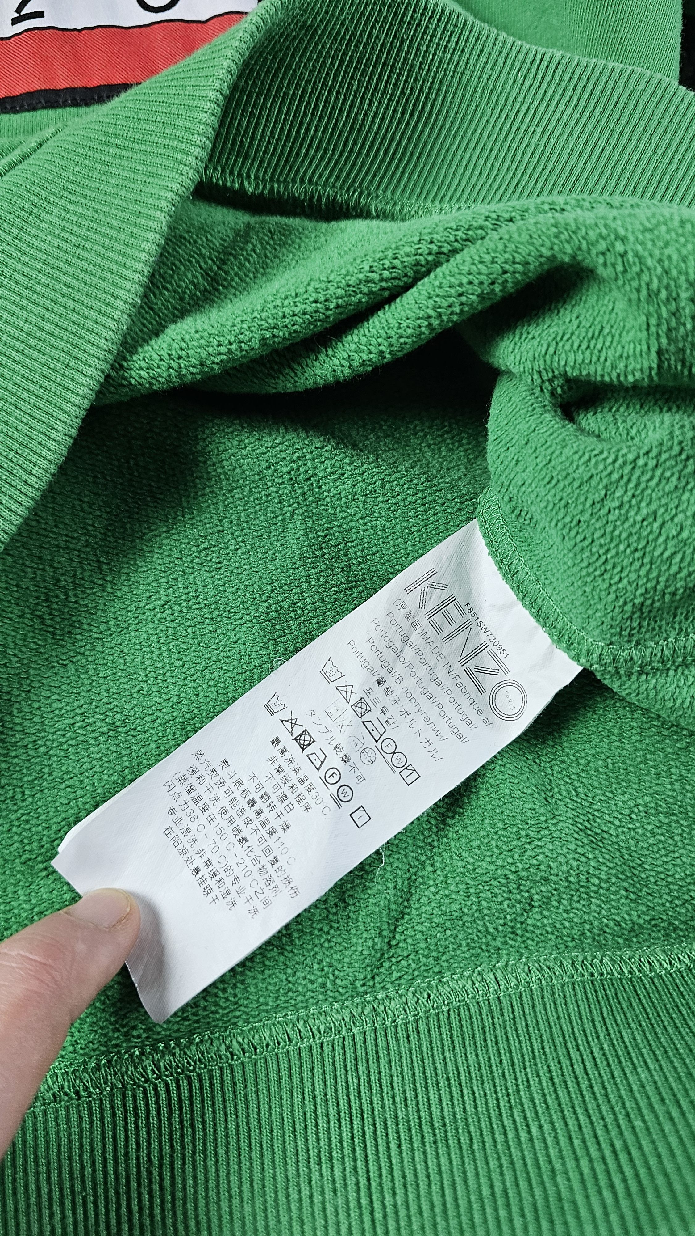 Kenzo Kenzo Paris Sweatshirt Men S Green Memento Collection 2 Logo Size US S / EU 44-46 / 1 - 5 Thumbnail