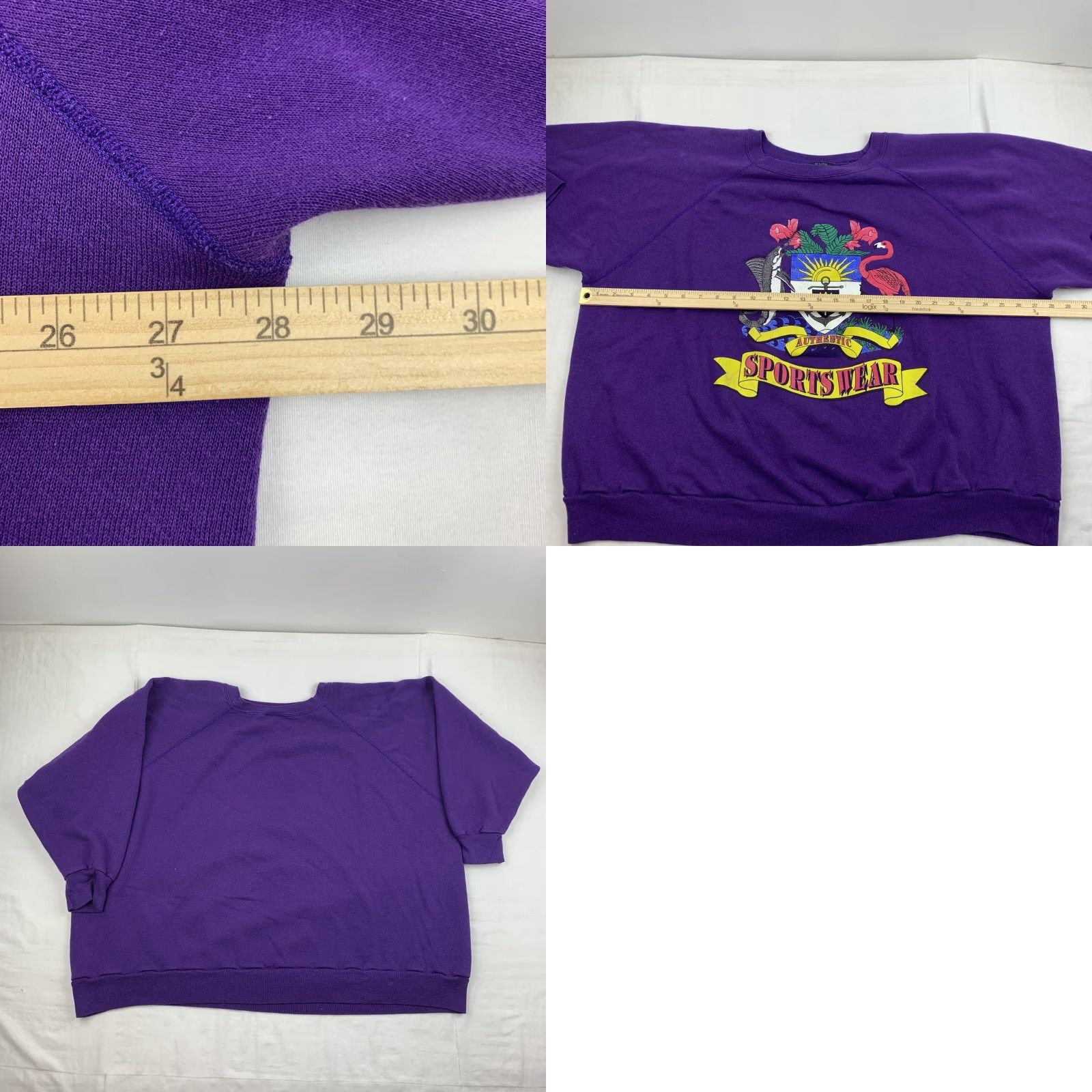 McGregor VINTAGE MacGregor Sportswear Sweatshirt Womens 2XL Purple Pullover Crewneck 90s Size XXL / US 16-18 / IT 52-54 - 8 Thumbnail