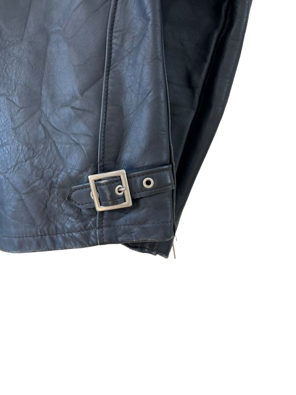 Schott Vintage Schott N.Y.C. Lined Black Leather Cafe Racer Jacket Size US M / EU 48-50 / 2 - 24 Thumbnail