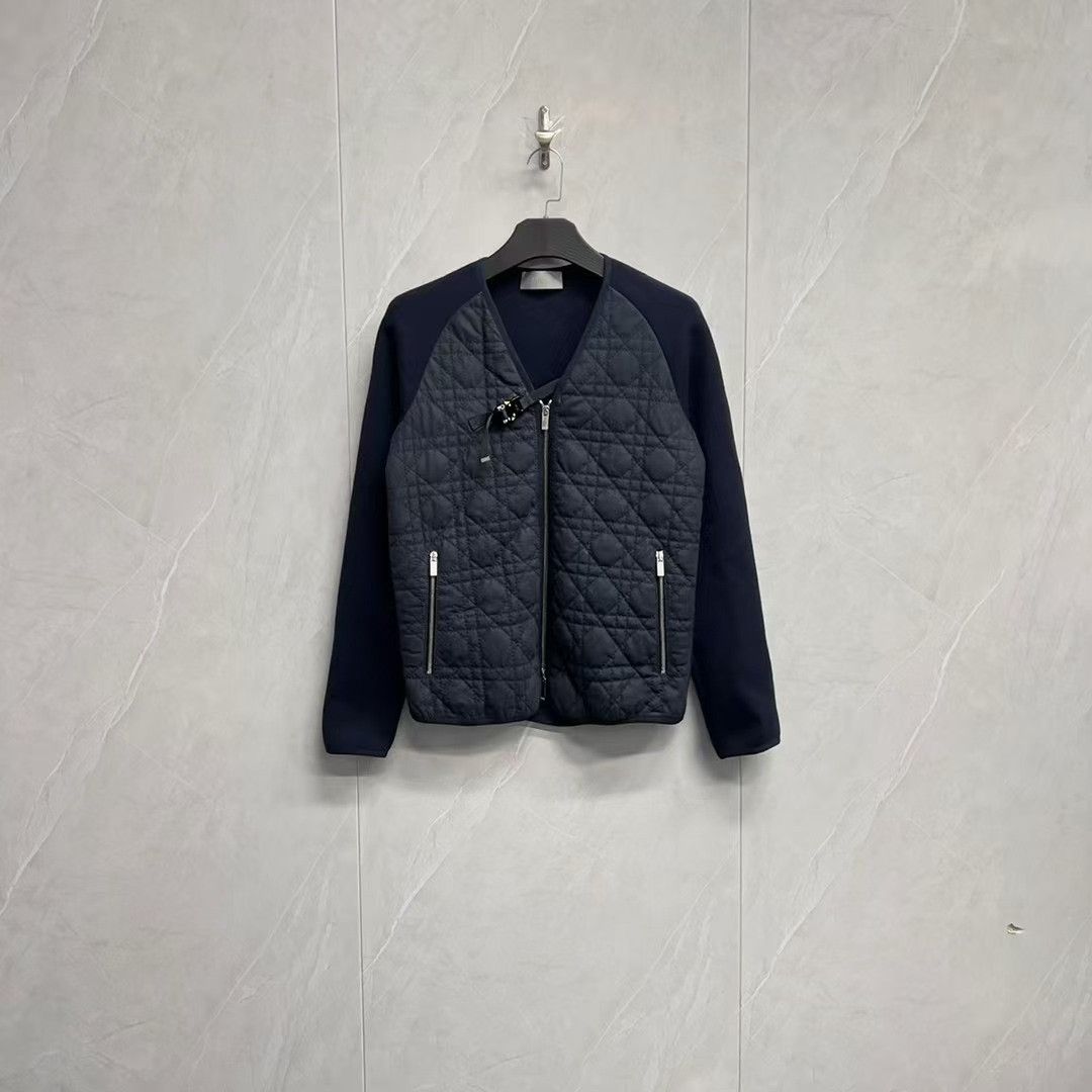 Dior Dior Quilted Leather Cannage Logo Ribbed Jacket Size US XS / EU 42 / 0 - 1 Thumbnail