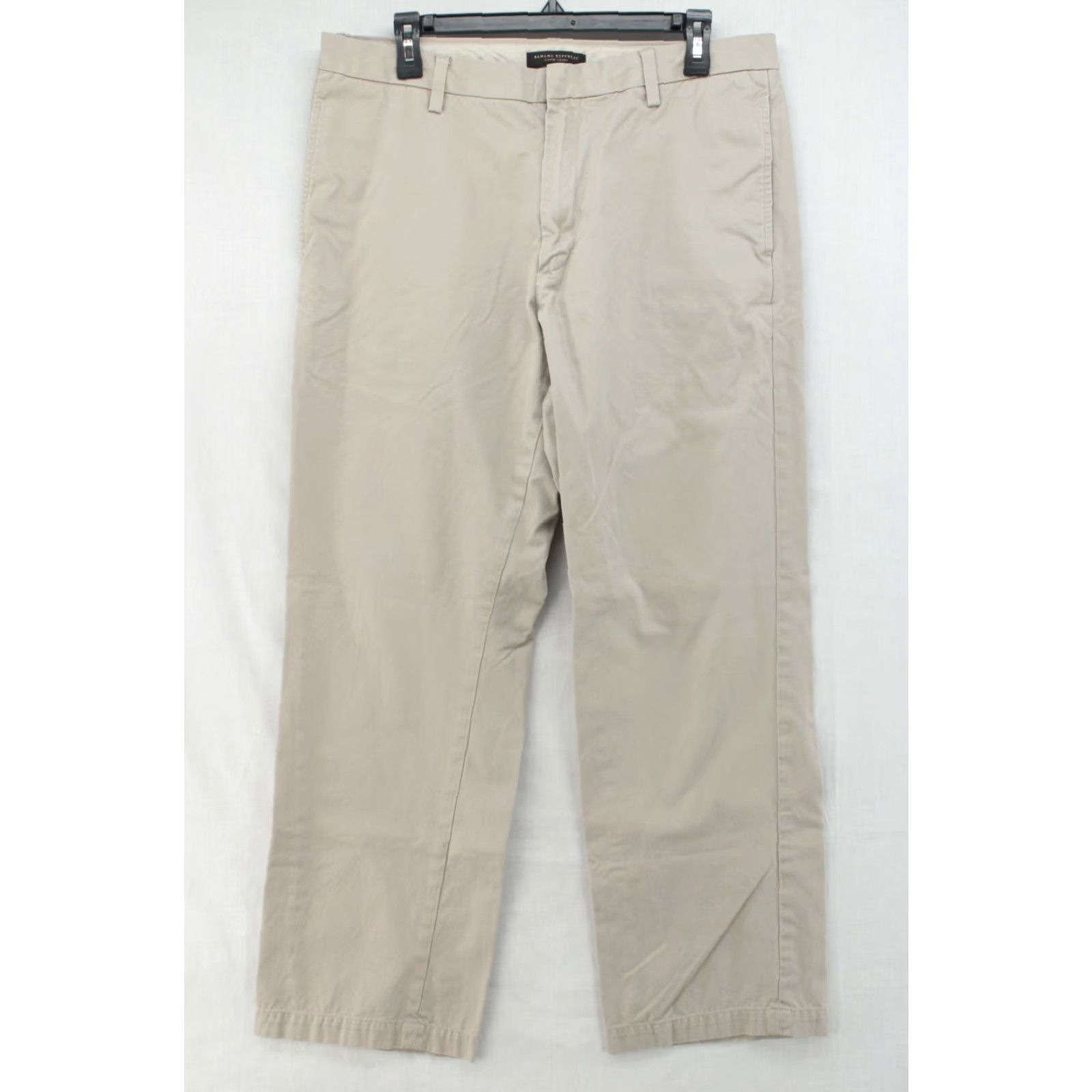 Banana Republic Banana Republic Gavin Relaxed Straight Chino Pant Beige Khaki Tan Men's Sz 34/28 Size US 34 / EU 50 - 2 Thumbnail